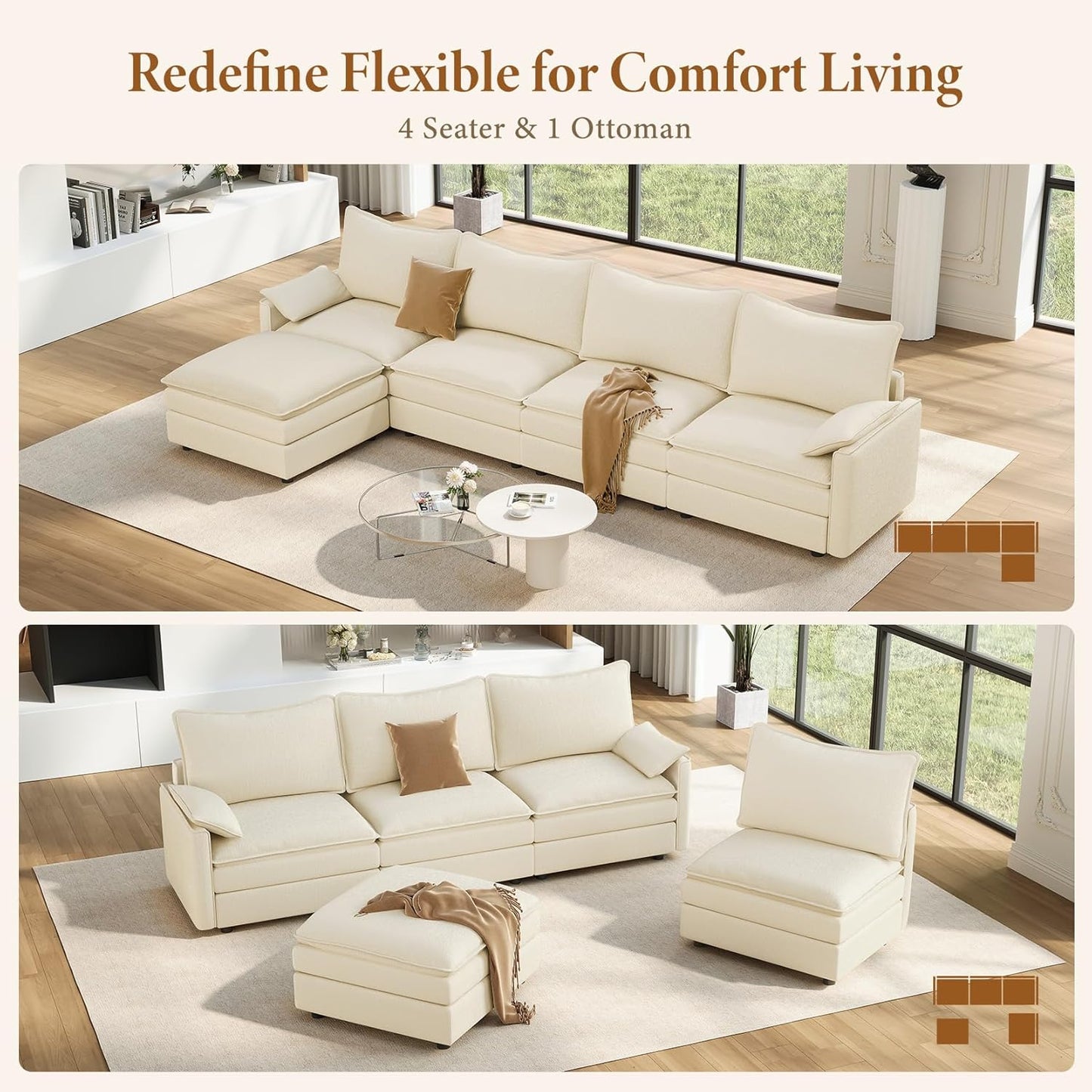 Cloud Comfort Modular Sofa™